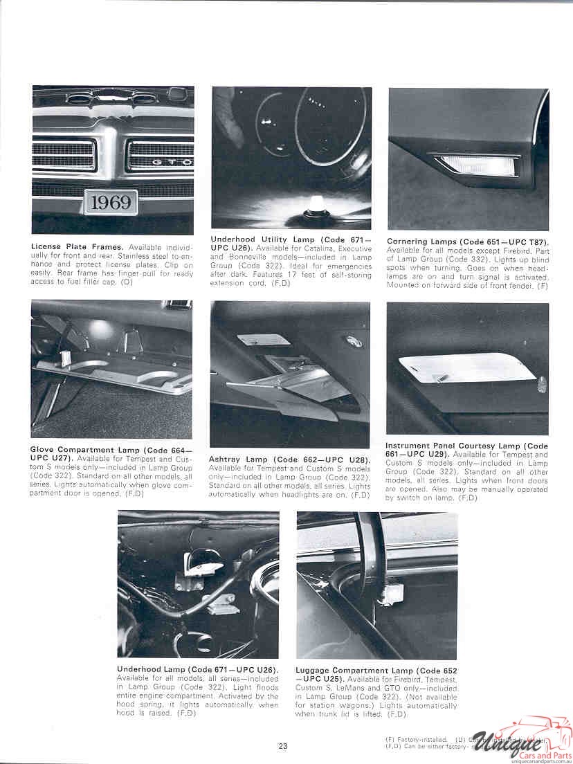1969 Pontiac Accessories Brochure Page 6